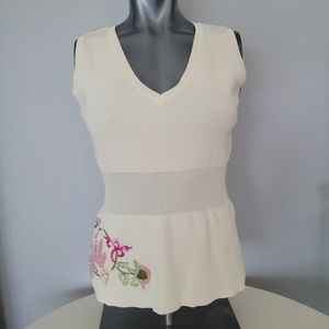 Vintage Joseph A. Peplum Top Sz. Med